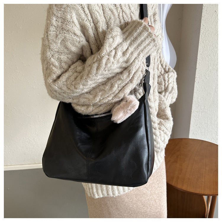 Women's Retro Tote Bag Trendy Niche Crossbody & Shoulder Bag for Commuting