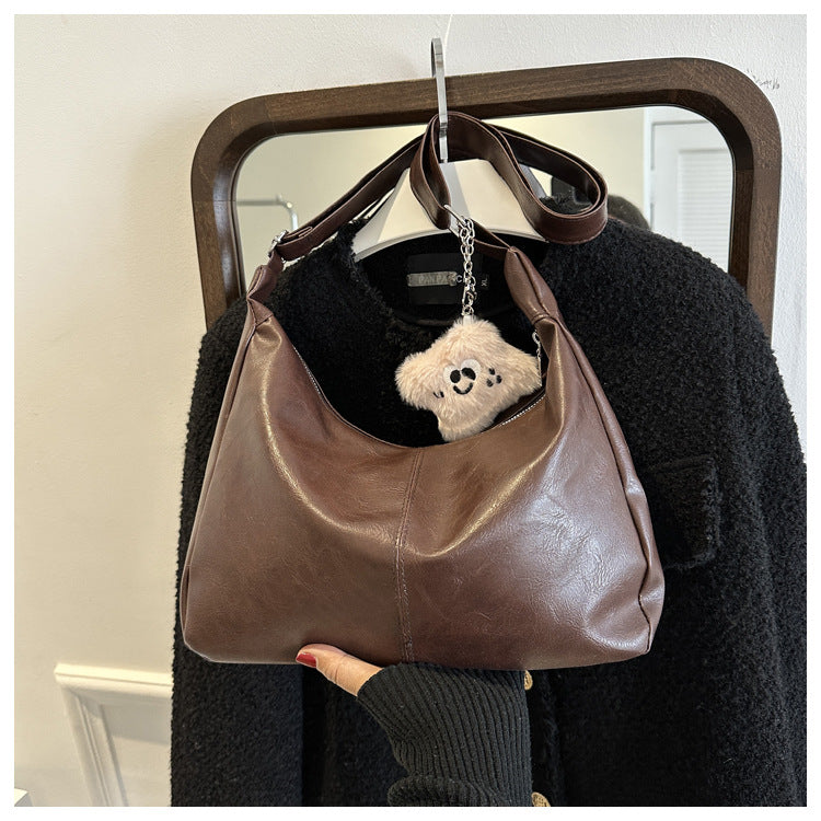 Women's Retro Tote Bag Trendy Niche Crossbody & Shoulder Bag for Commuting